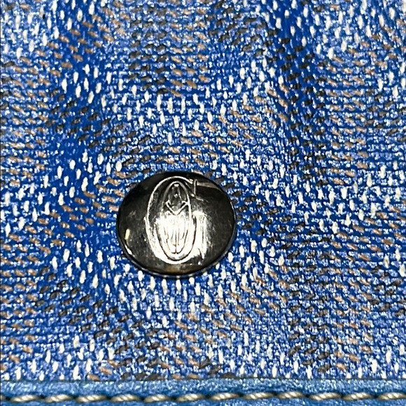 Goyard Blue Patterned Clutch - Picture 5 of 7